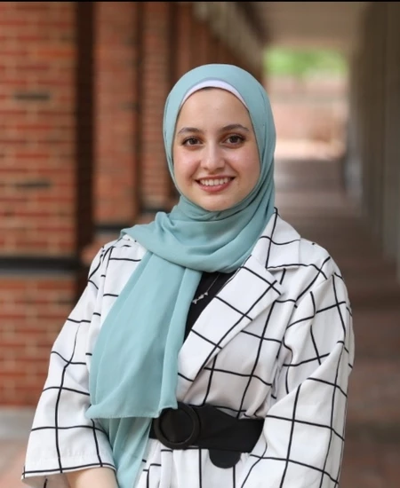 A picture of Maryam, taken at the outside RGAN within the University of Kentucky